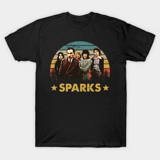 Vintage Sparks Design For Fans Lover T-Shirt